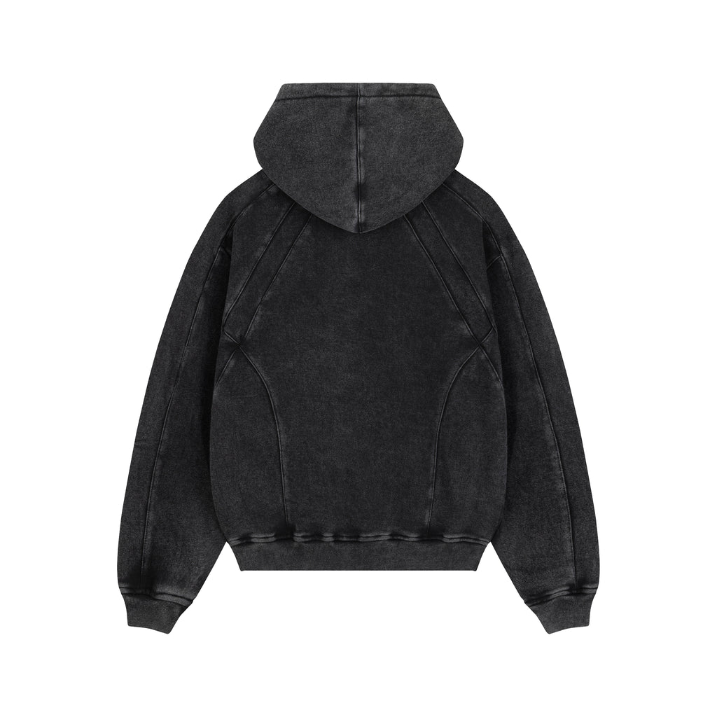 Graphite Washed Boxy Basic Hoodie