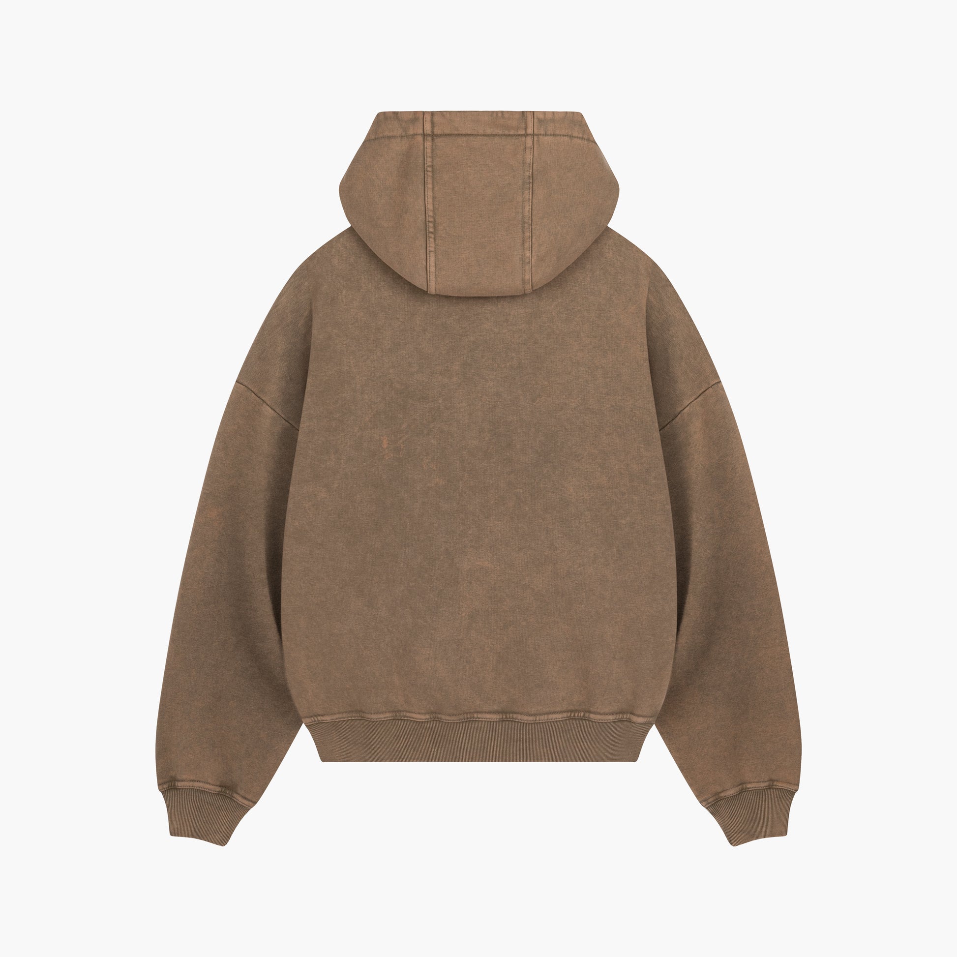 Washed Series Brown Hoodie