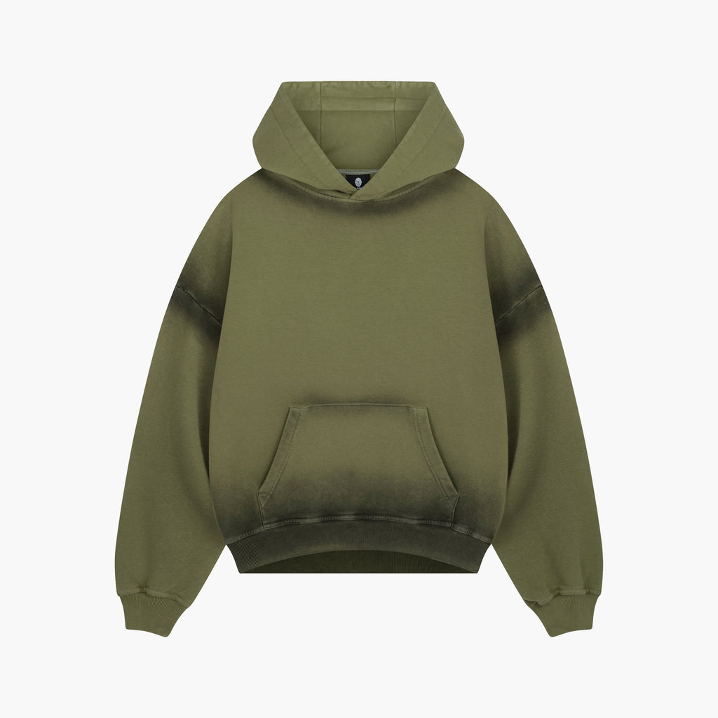 Washed Series Olive Green Hoodie