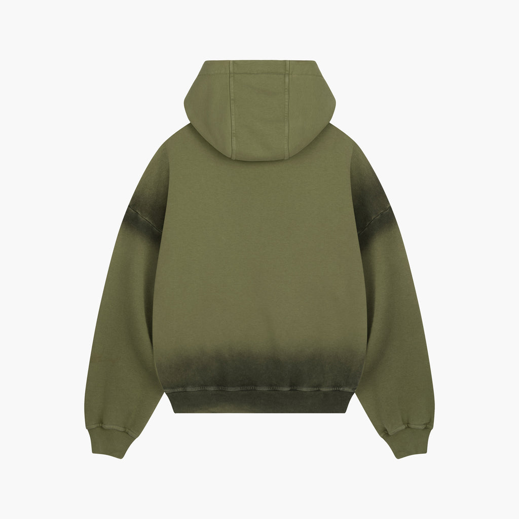 Washed Series Olive Green Hoodie