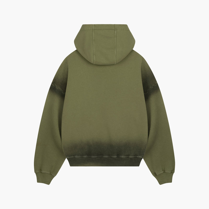 Washed Series Olive Green Hoodie