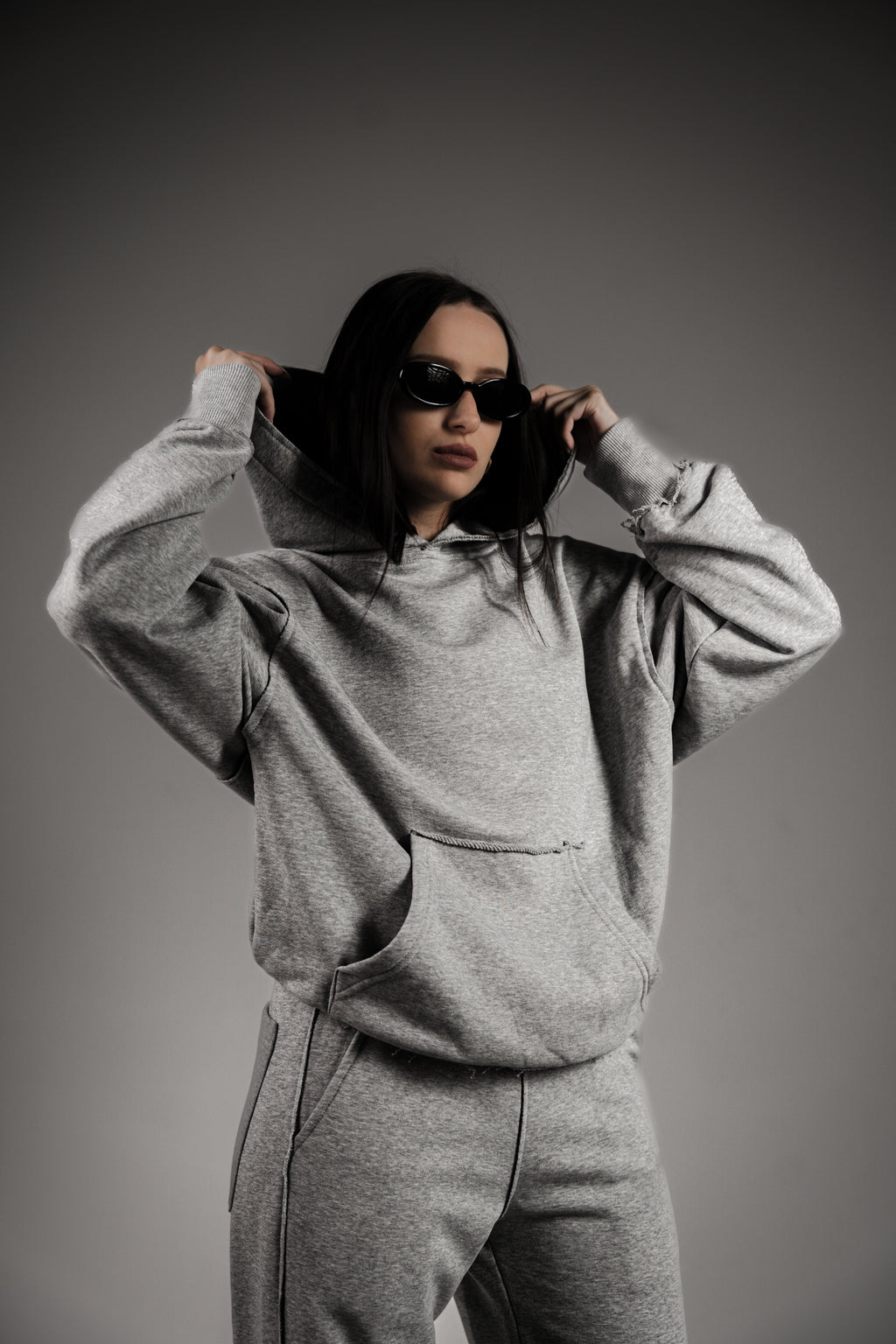 Grey Basic Hoodie