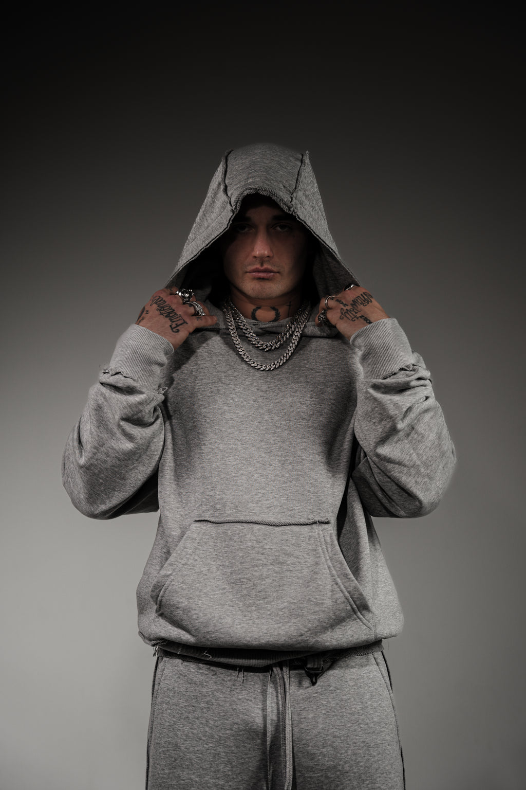 Grey Basic Hoodie