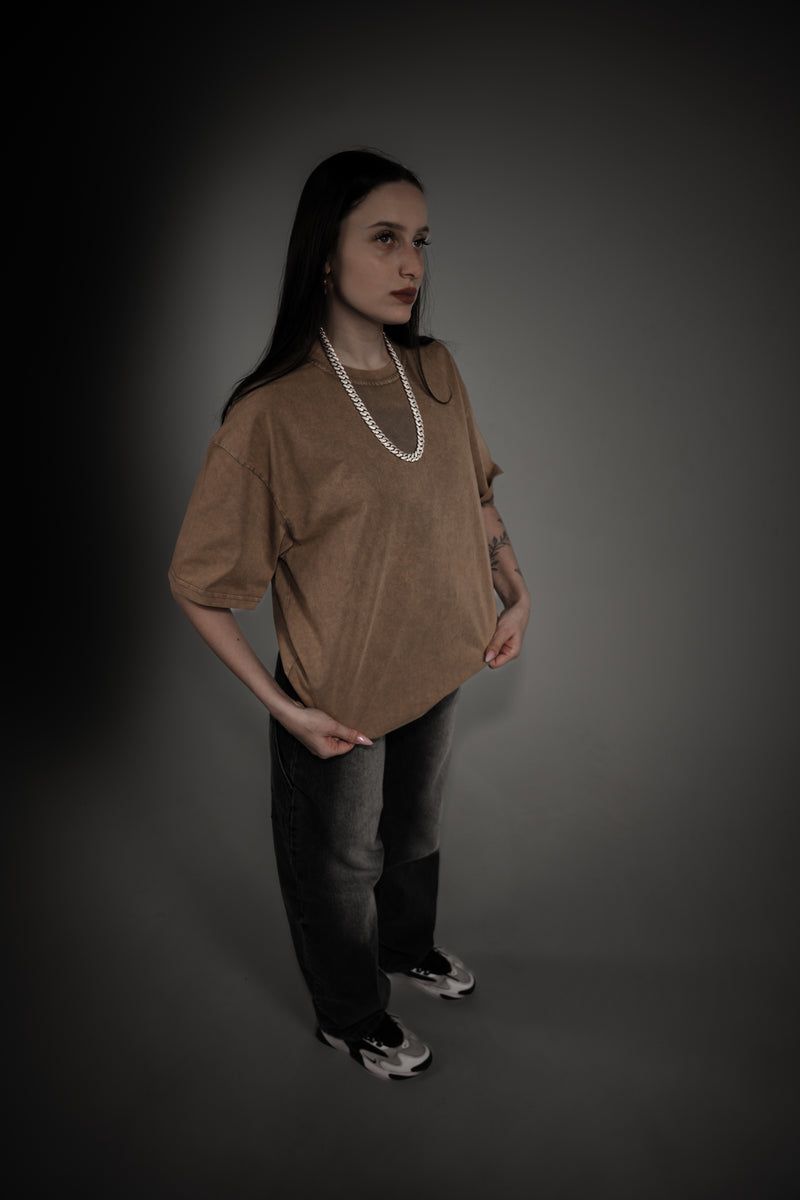 Washed Series Brown T-shirt