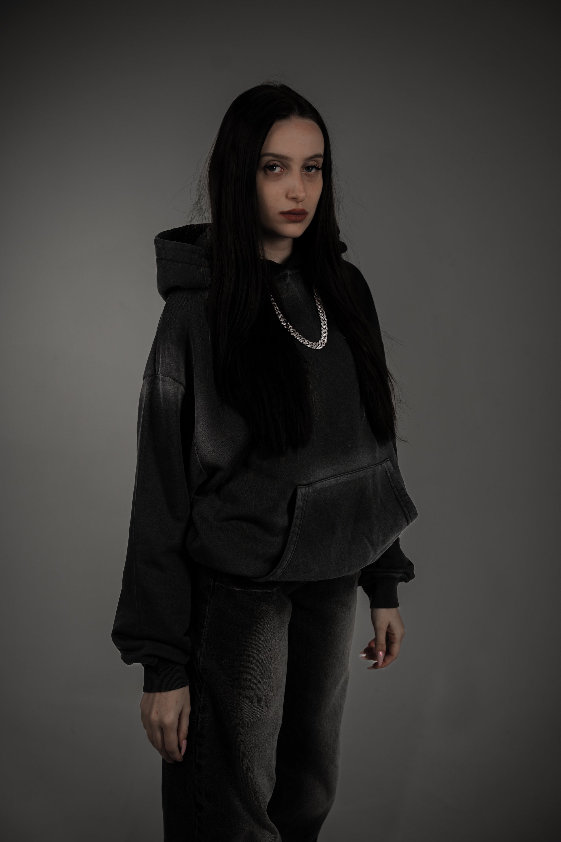 Washed Series Black Hoodie