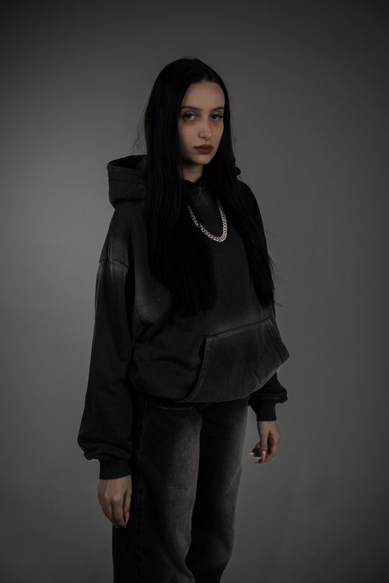 Washed Series Black Hoodie