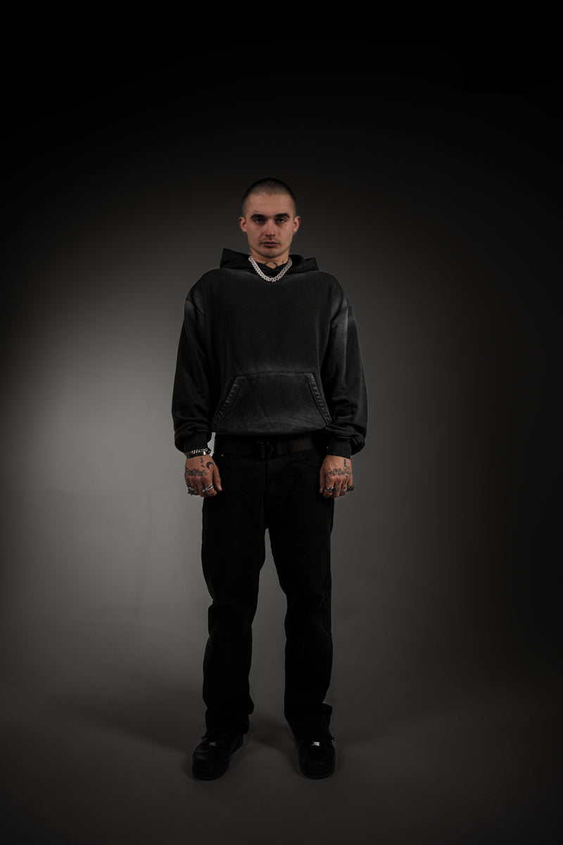 Washed Series Black Hoodie