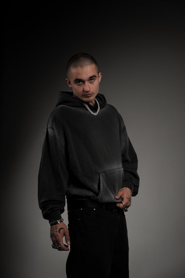 Washed Series Black Hoodie