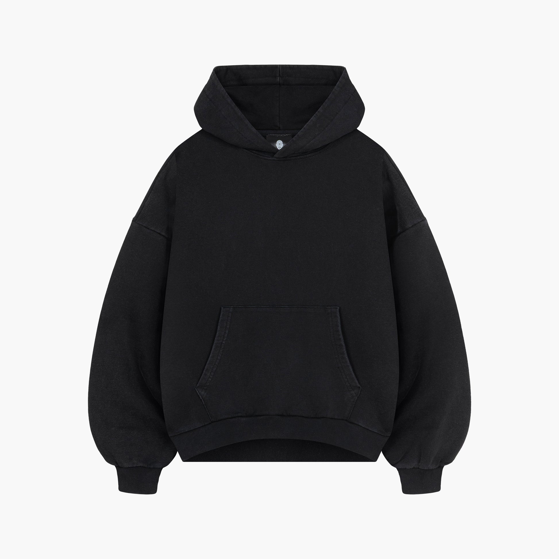 Black Washed Ubranded Hoodie