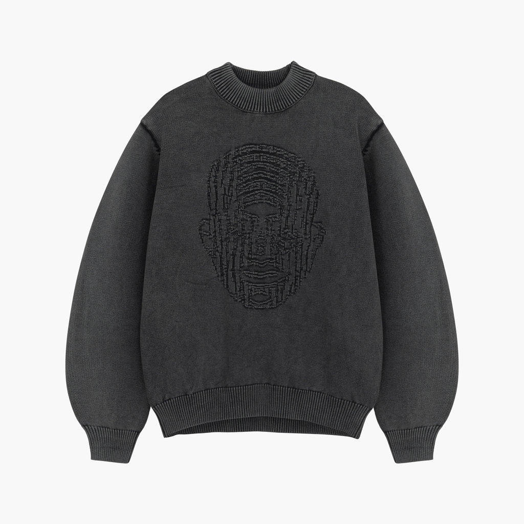Graphite Washed Logo Sweater