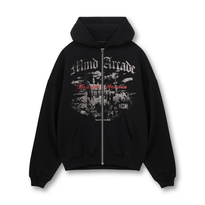 [PRE-ORDER] Black Haunted Mansion Zip Hoodie