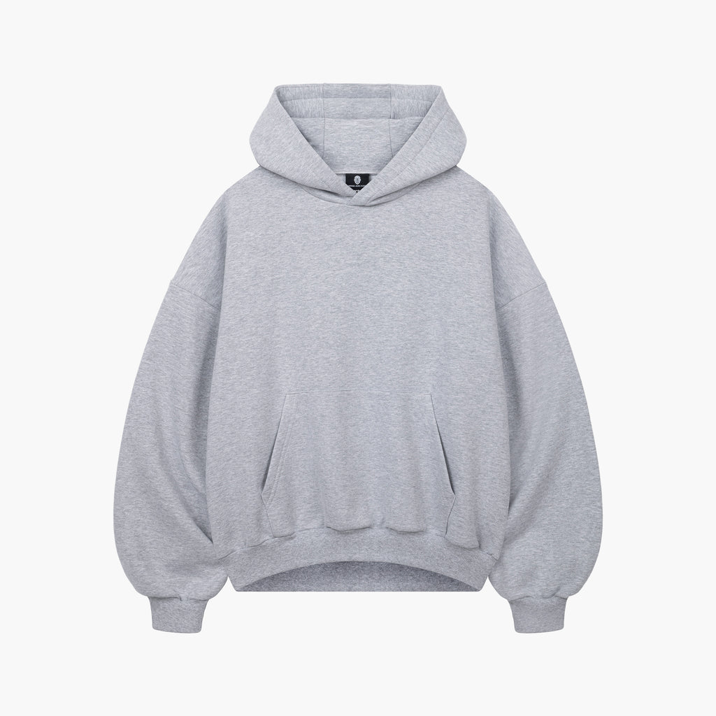 Gray Basic Baggy Hoodie