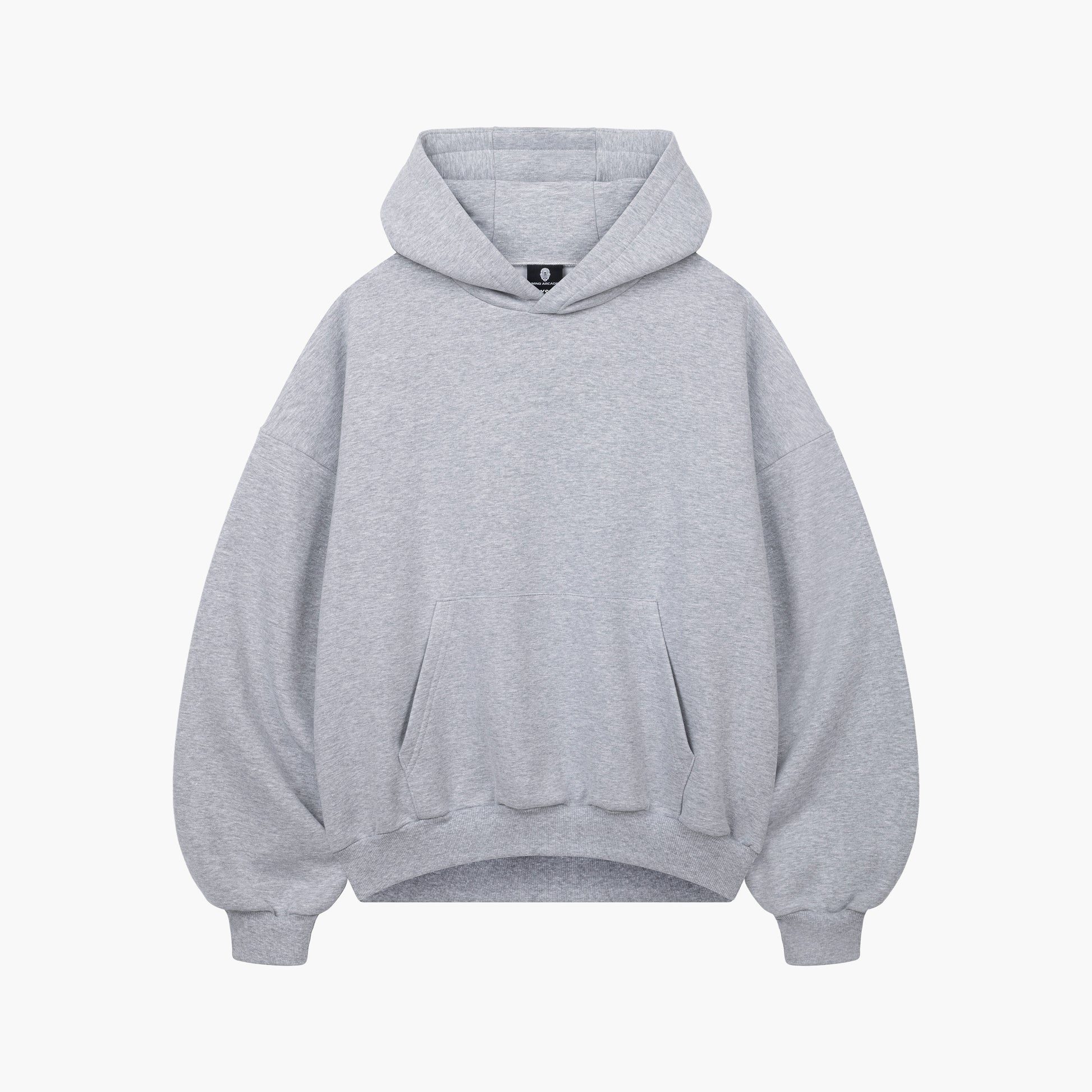 Gray Basic Baggy Hoodie