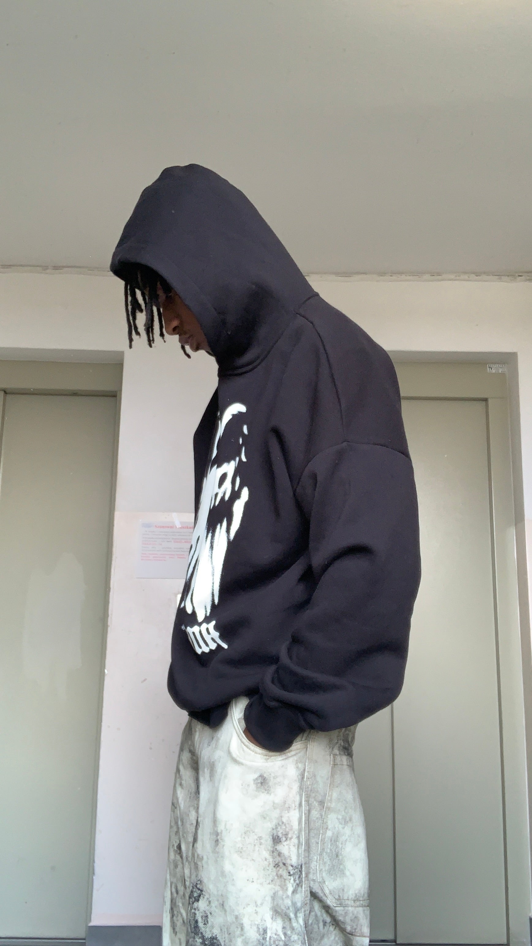 [IN STOCK] Black Lost Angel Hoodie