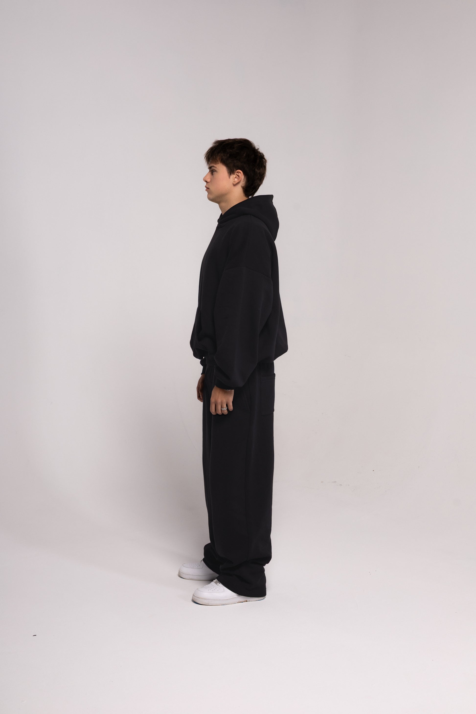 Noir Basic Baggy Hoodie