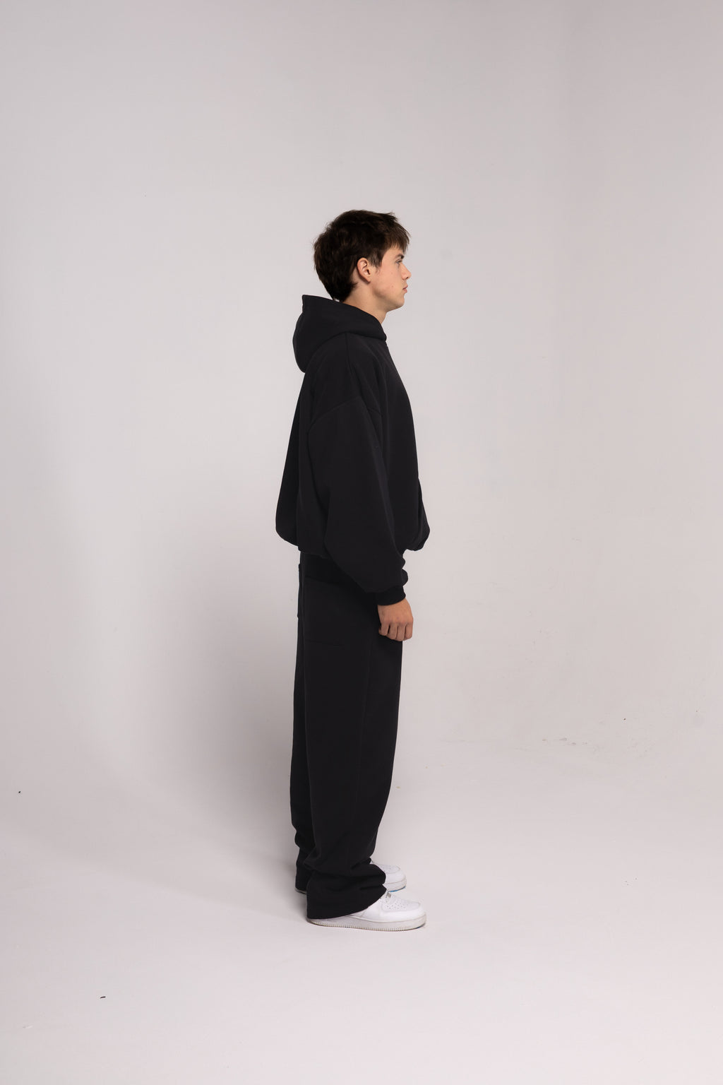 Noir Basic Baggy Hoodie