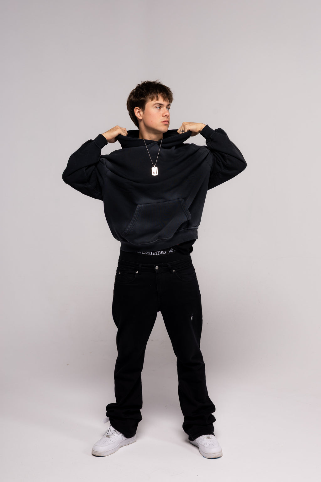 Washed Series Black Hoodie