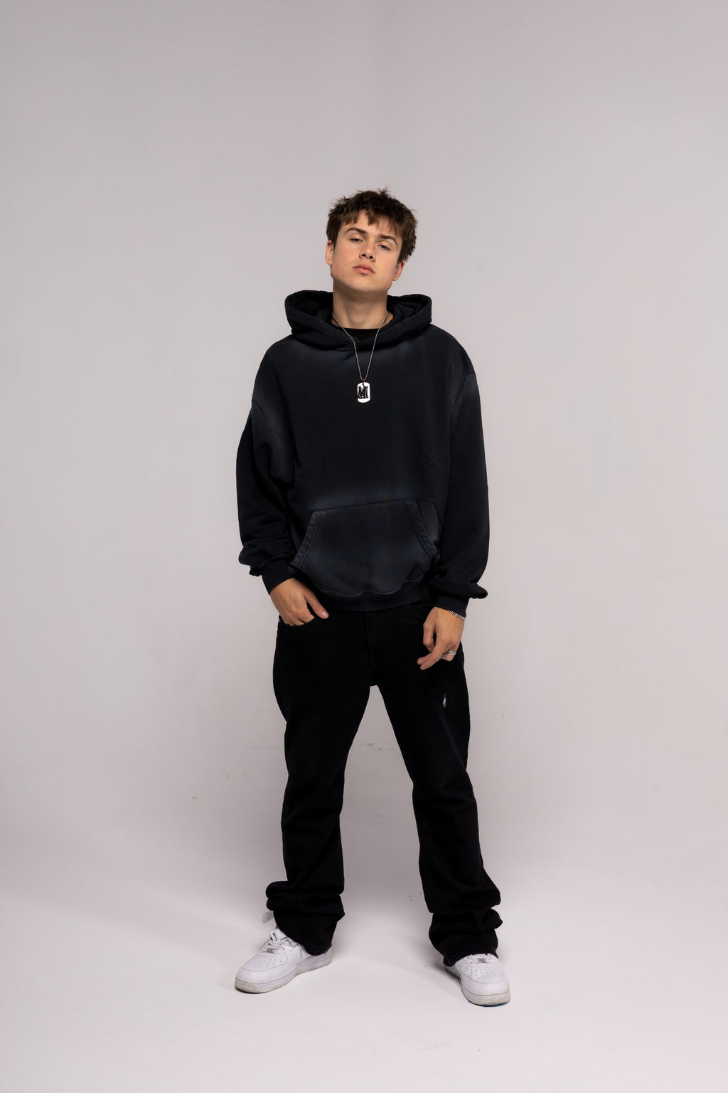 Washed Series Black Hoodie