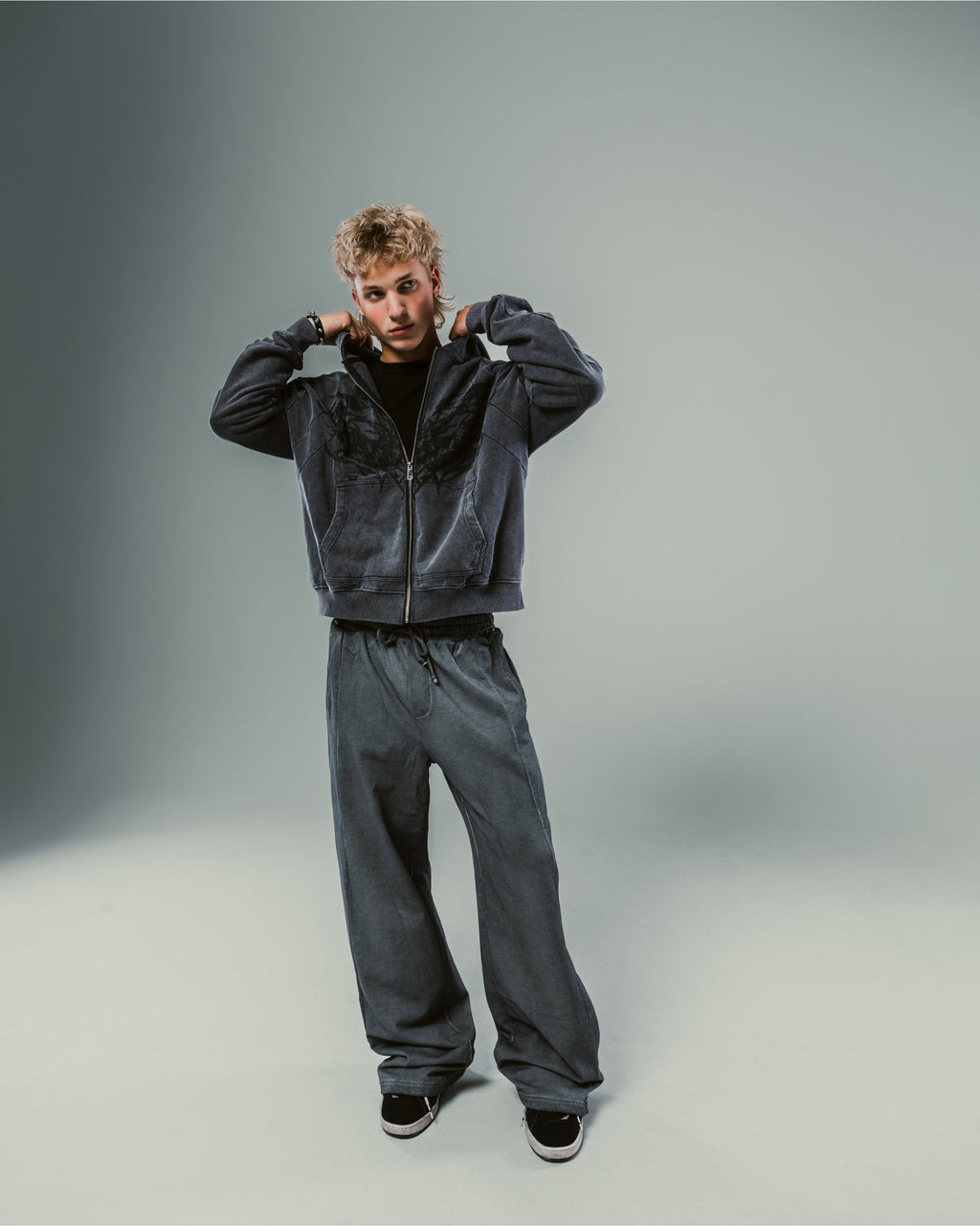 Dust Slate Washed Basic Sweatpants