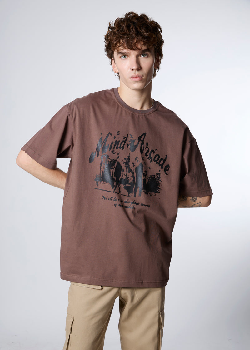 [IN STOCK] Brown Ghost Town T-shirt