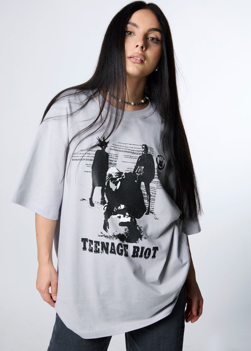 [IN STOCK] Steel Gray Teenage Riot T-shirt