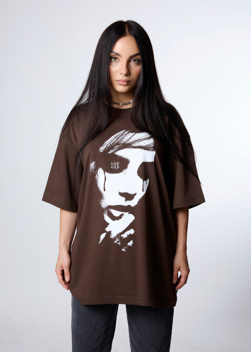 [IN STOCK] Brown Sorrowful Drama T-shirt