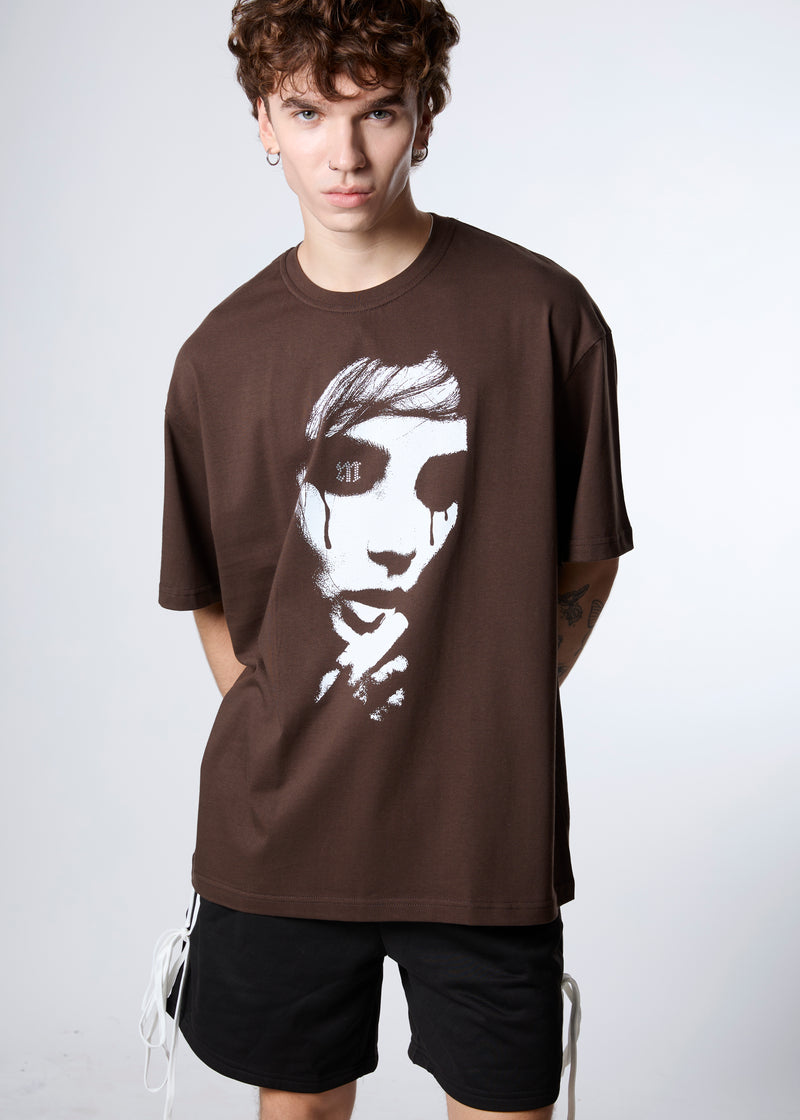 [IN STOCK] Brown Sorrowful Drama T-shirt