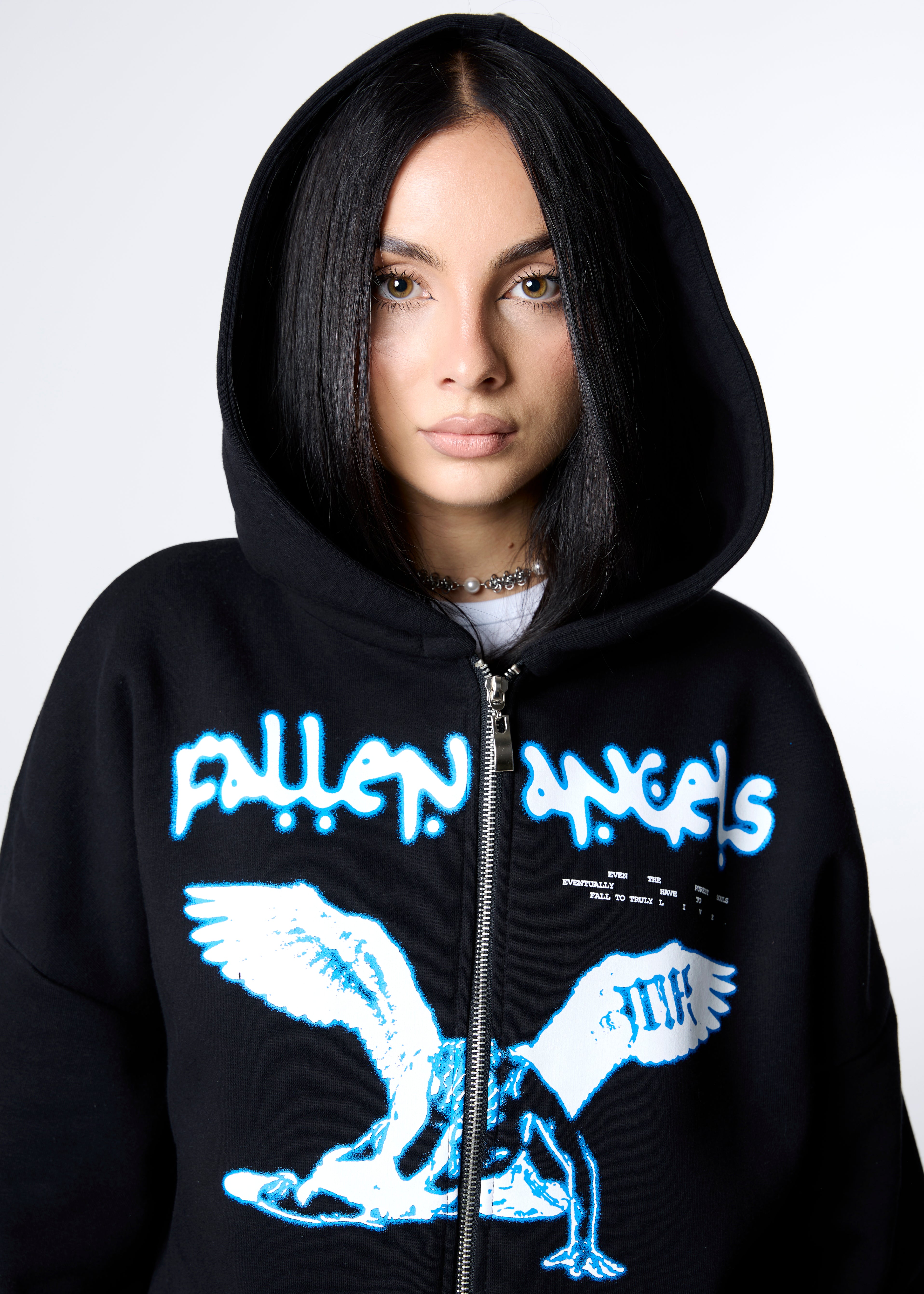 トップス VAULTROOM ANGEL HOODIE / BLK COOL ANGEL Hoodie — COOL VAULT Relax Wear