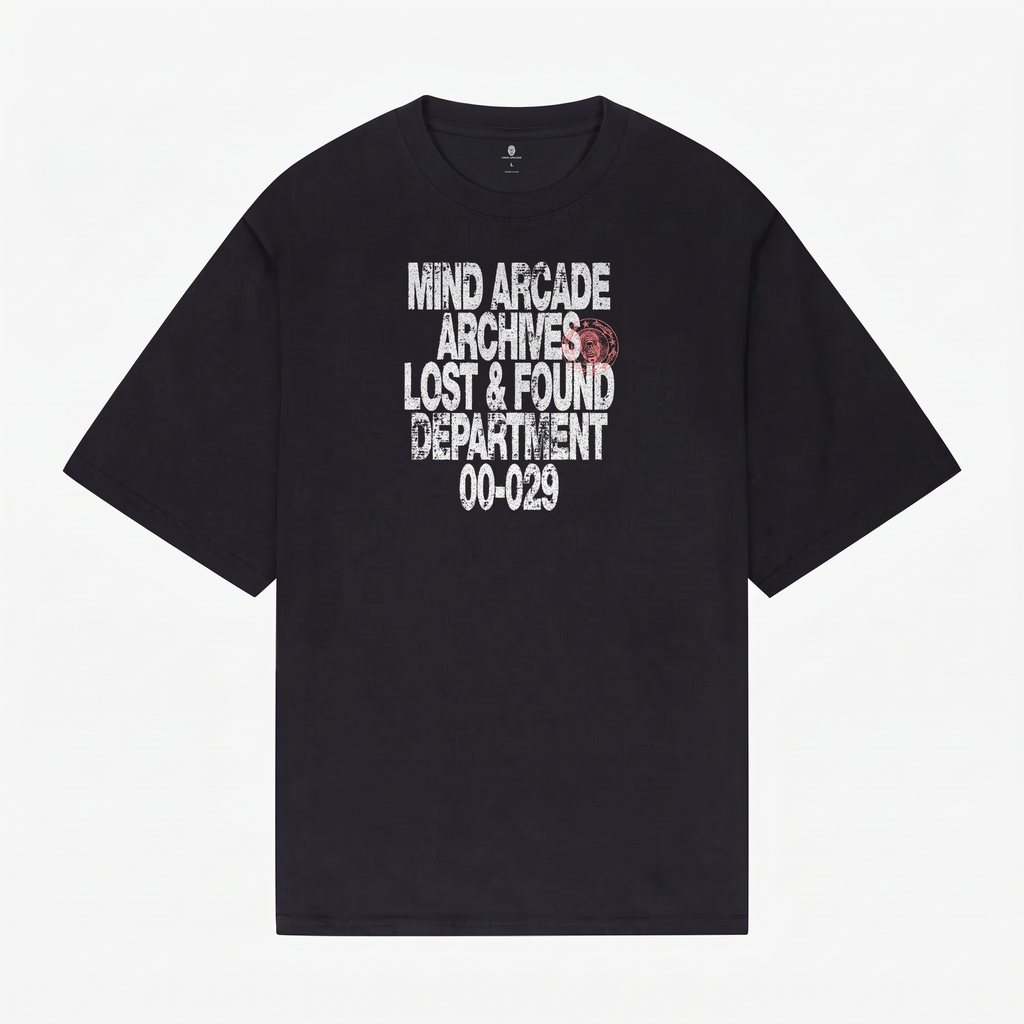 Archives T-shirt — Black — przód — flat kolekcji v1