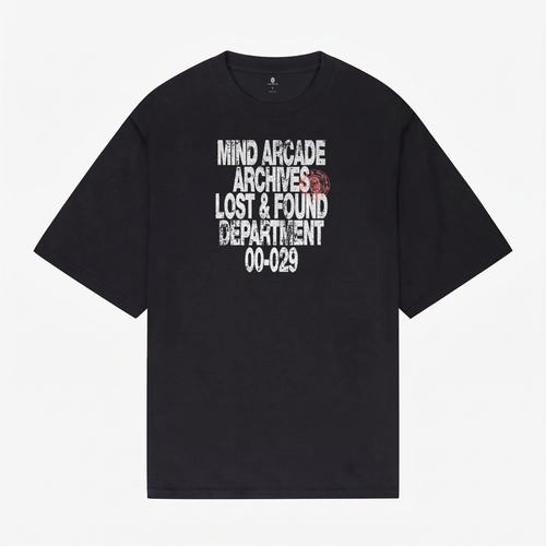 Archives T-shirt — Black — przód — flat kolekcji v1