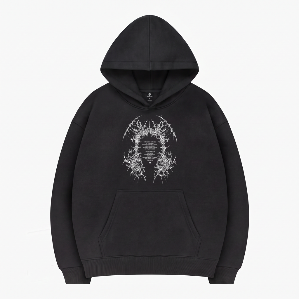 Creepers Hoodie — Black — przód — niżej bez zmniejszania v2
