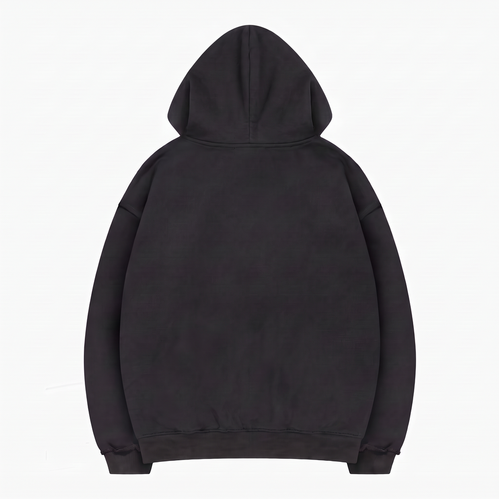 Creepers Hoodie — Black — tył — flat kolekcji v1