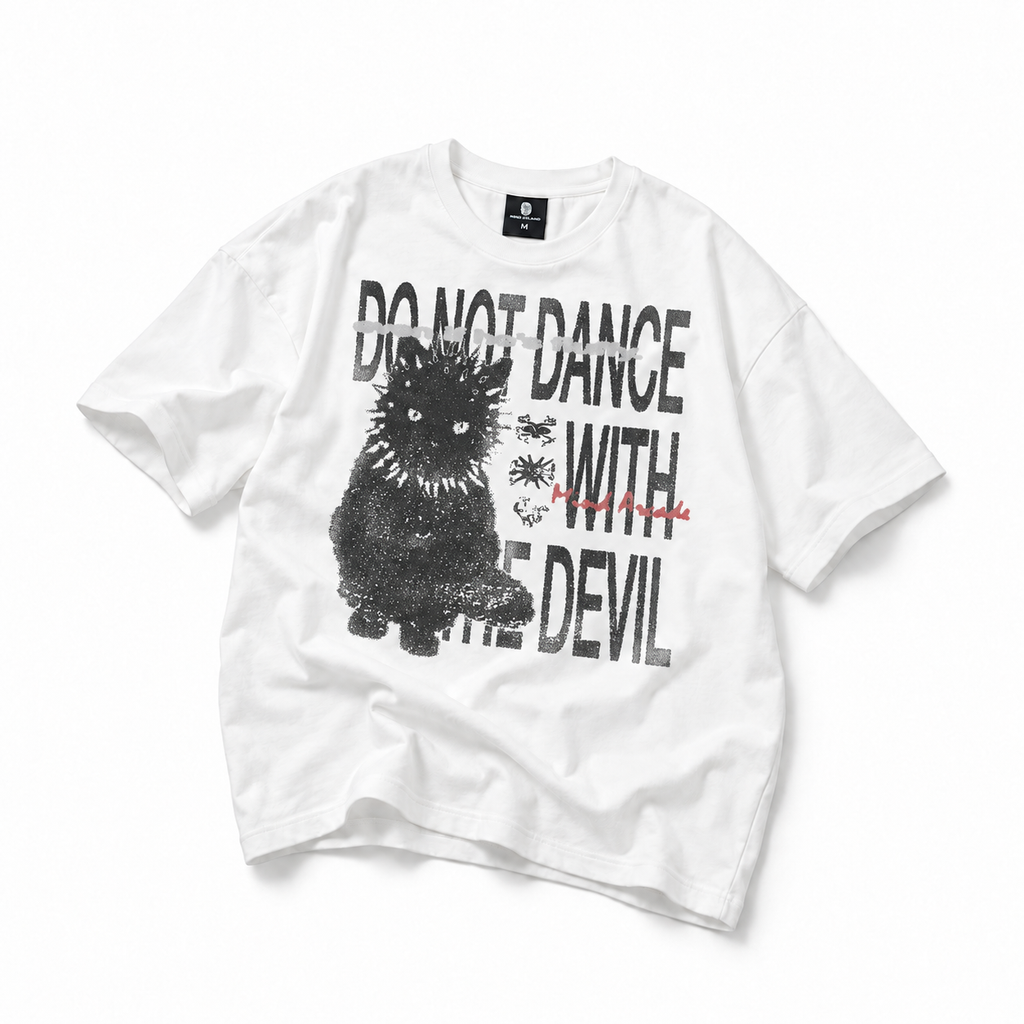 [In-Stock] White Don't Dance With The Devil T-shirt