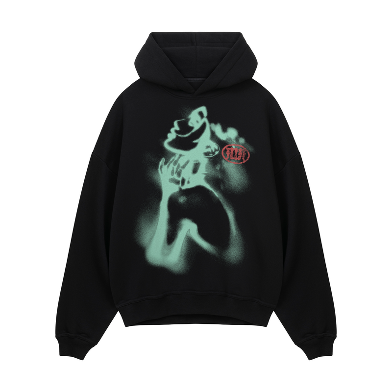 [IN STOCK] Black Lucid Blur Hoodie