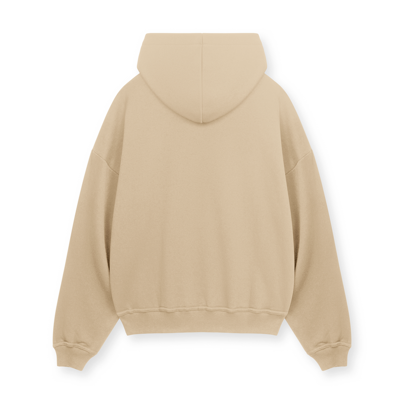 [IN STOCK] Beige Grunge Typo Hoodie