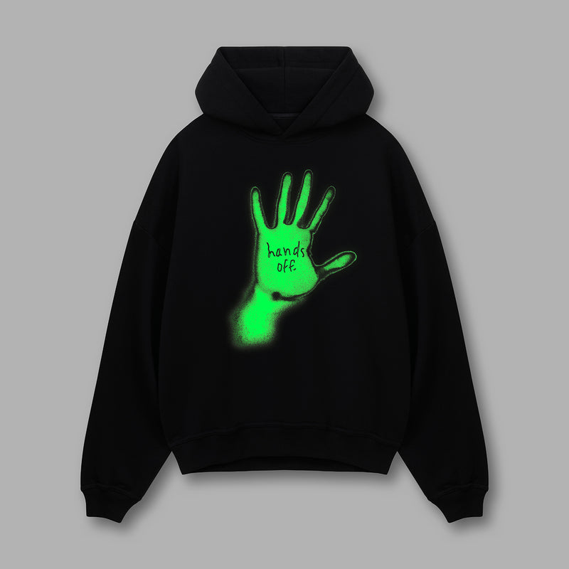 [IN STOCK] Black Hands Off Hoodie