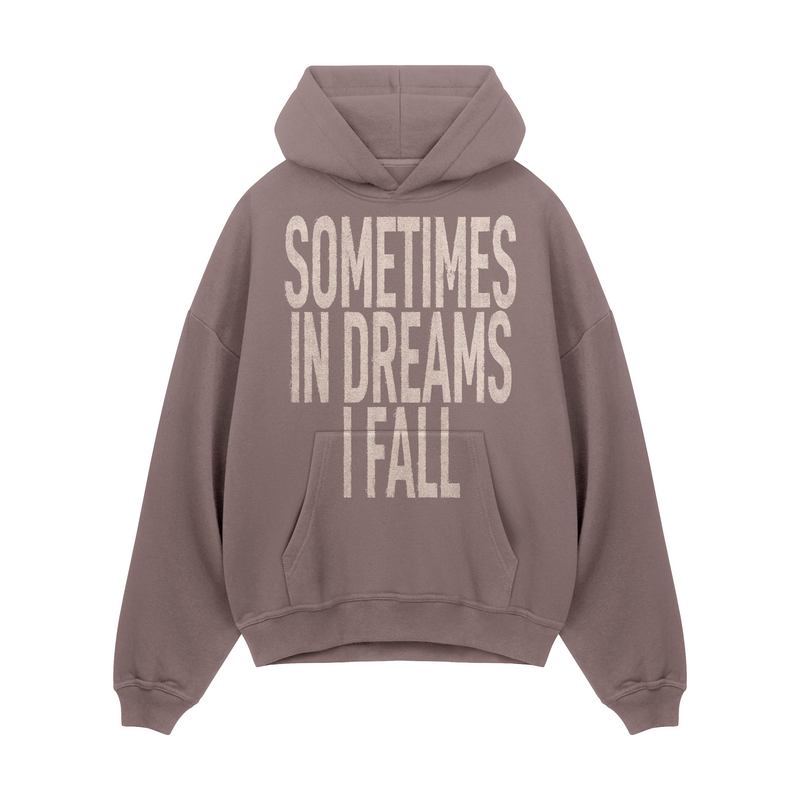 [IN STOCK] Light Brown In Dreams I Fall Hoodie