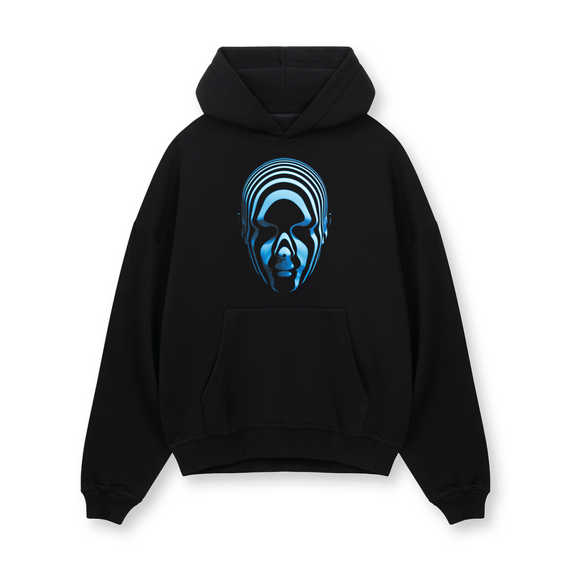 [IN STOCK] Black Luminescent Mask Hoodie