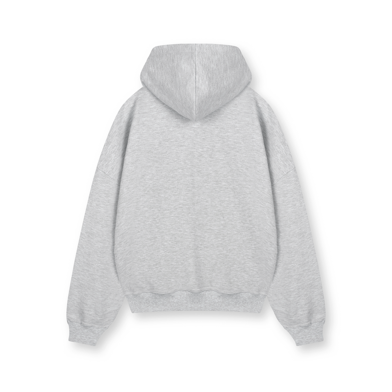 [IN STOCK] Gray Melange Mind Typo Hoodie