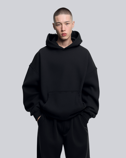 Black RAW Basic Hoodie [PRE-ORDER]