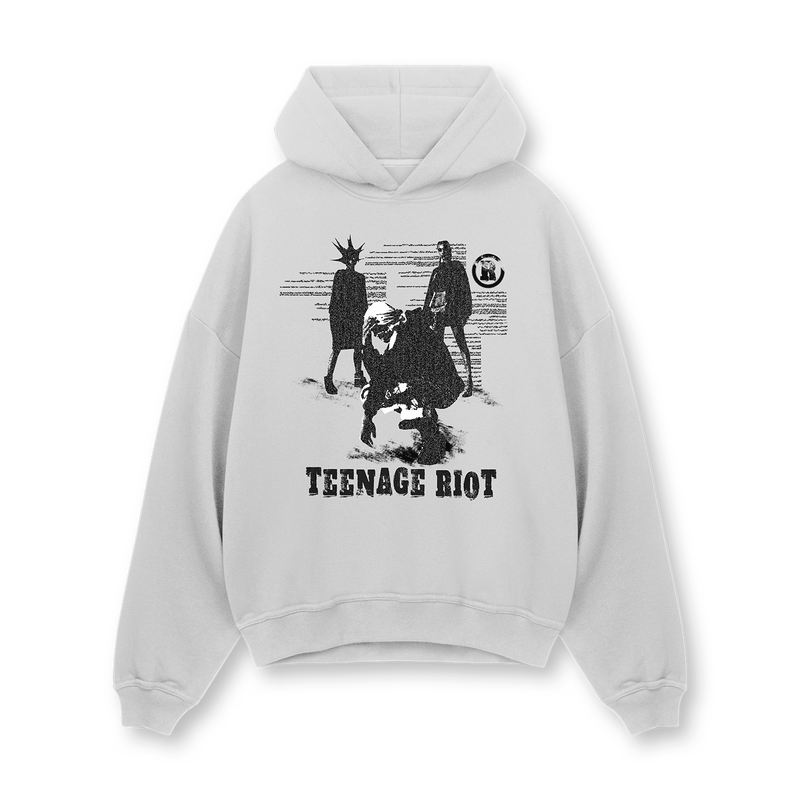 [IN STOCK] Steel Gray Teenage Riot Hoodie