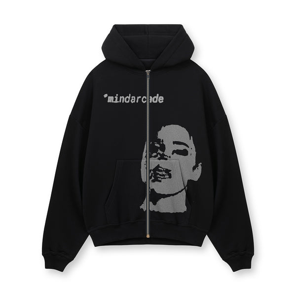 [IN STOCK] Black Her Face Zip Hoodie