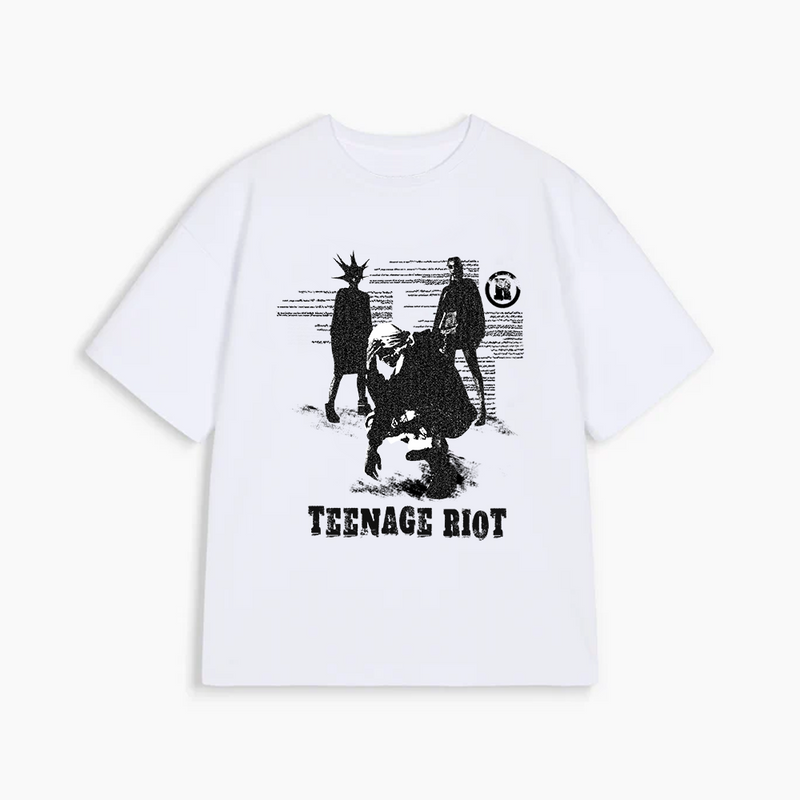 [IN STOCK] White Teenage Riot T-shirt