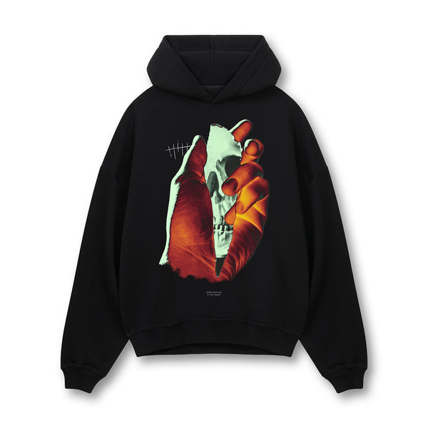 [IN STOCK] Black Death Looking Hoodie